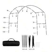 [Fits 2-3 Bicycles] Extra Large Outdoor Bicycle Storage Tent - UV Resistant, Fits 2-2 Bicycles, Portable, Foldable, Suitable For Garage/Garden Storage - Tent - View 9