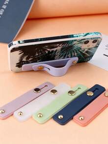 6/3/1pc Retractable Phone Ring Holder Finger Strap Stand, Portable Phone Ring Grip Handle (Classic Color) - Retractable Finger Sleeve Stand - View 3