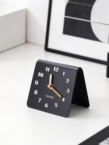 Silent Table Clock, Minimalist Digital Desk Clock, Non-Ticking Small Bedside Clock, Aesthetic Home Decor Ornament For Bedroom Living Room Office - Digital Clock - View 5