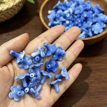 20pcs Multicolor Puakenikeni Flower Beads, Resin And Synthetic Coral Pink Hawaiian Style Flower Beads, Summer Theme Flower Straight Hole Beads - Multicolor - View 25