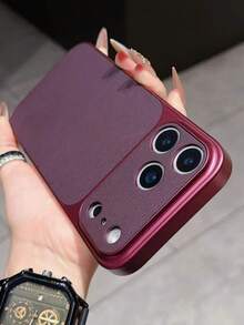 手機殼：全新奢華升級 可立即變身 18 17 系列 橘色復古手機殼 相容 iPhone 17Air 16 15 14 13 Pro Max 17Pro 17Promax 18 Pro Max 大窗相機 防震軟邊硬殼 - 櫻桃紅 - 查看 4
