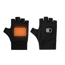 2000mAh Rechargeable Heated Gloves, Fingerless Half-Finger Design, 3 Temperature Levels, Palm Heating, Touchscreen Compatible, Winter Indoor/Outdoor Warmth Gear - HG122/HG126 - View 11