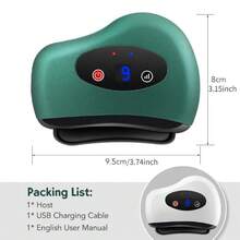 Handheld Electric Gua Sha Board With Constant Temperature Heat Therapy And Vibration Massage Tool - Heating Vibration Gua Sha Device For Neck, Face, Eyes And Body - 650mAh - View 6