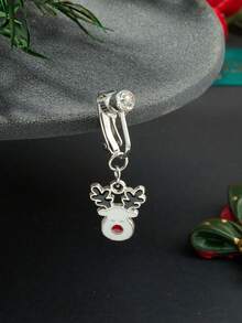 CIZME 1pc Cute Christmas Fake Belly Ring For Women,Santa Claus Hat,Christmas Tree Non Piercing Belly Button Rings Fake Navel Rings For Christmas Party Gift - Fake Belly Ring - View 4