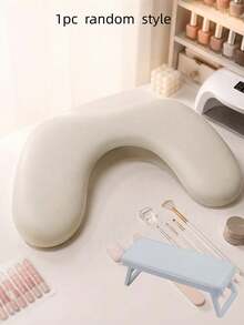 Foldable Manicure Hand Rest Pillow, Slanted Manicure Pad, Soft Hand Support Cushion, Portable Manicure Salon Tool Accessory, Suitable For Gel Nail Polish, Nail Extensions And Home Manicure - Multicolor - View 13