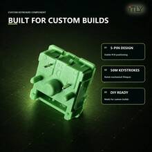 Set Aksesori Keyboard Mekanik Linear Qingning Switch 30 50 72 Buah untuk Pembuatan Kustom, Penggantian Hot Swap, DIY Gaming dan Pengaturan Pengetikan. - View 5