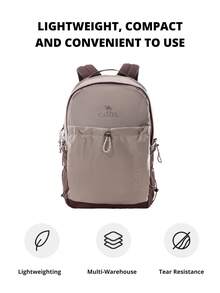 CAMEL CROWN Foldable Large Capacity Travel Bag Backpack Short Distance Travel Fitness Storage Bag - Mocha Brown - View 3