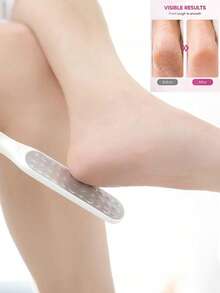 3-Piece Matte Body Care Set, Long Handle Brush, Foot File And Skin Smoothing Tool - Multicolor - View 4