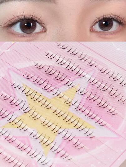 Ayrmilla C Curl Lower Lash Clusters 80 Clusters, Single Cluster DIY Eyelash Extensions, Lightweight Pointed Segmented False Eyelashes, Soft Reusable Natural Lash Clusters, Suitable For Daily Eye Makeup