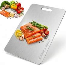 Stainless Steel Cutting Board With Rim, Large Metal Chopping Board, Suitable For Kitchen Countertop, Vegetable And Meat Food Preparation Board - View 11