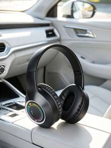 New Foldable Wireless Headphones With Microphone, Hi-Fi Bass, Long Battery Life, Affordable Gift, Suitable For Gaming, Mobile Phones, Sweat-Resistant, Low Latency, Compatible With All Devices - Black - View 3