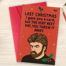Playfully Sarcastic Christmas Card (Envelope Included) – "I Already Gave You This Last Year" Design; Perfect For Holiday Gift Exchanges Among Those With A Sense Of Humor-Suitable For Friends Or Colleagues Alike. - Multicolor - View 3