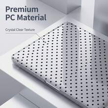 1-Piece Clear Crystal Shockproof Protective Case For MacBook/Matebook,Full Transparent Hard PC Cover With Cooling Vents,Snug Fit Laptop Shell,Compatible With 13 Neo/13.3 Air/13.3 Pro/13.6Air/14.2 Pro/15Air/16.2Pro/D16/14 Ultra - View 7