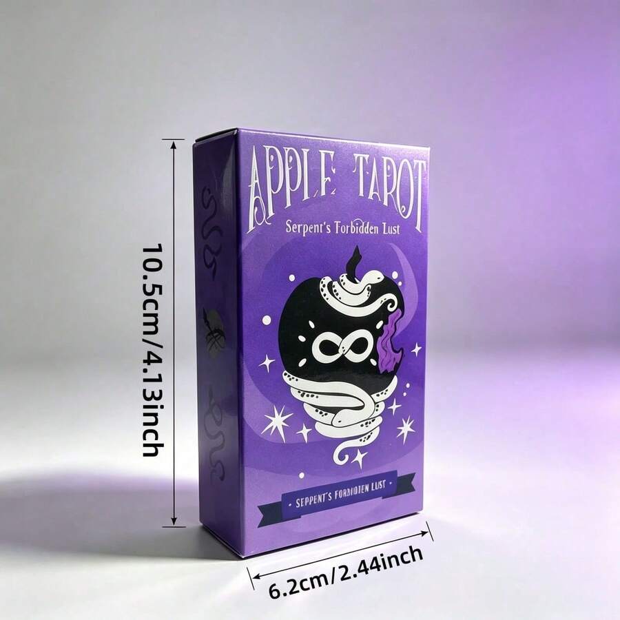 1 Set Apple Tarot Art Collection Card Set, Full Set Of 78 English Desktop Tabletop Game Cards, Casual Party Entertainment Cards, Collector Gift Box - Multicolor - View 1