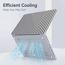 1 قطعة بطانية حماية شفاف من الكريستال مقاوم للصدمات، متوافق مع MacBook/Matebook، بطانية صلب من البولي كربونات شفاف بالكامل مع فتحات تهوية، ملاءمة محكمة لغطاء الكمبيوتر المحمول، مناسب ل- 13 Neo/13.3 Air/13.3 Pro/13.6Air/14.2 Pro/15Air/16.2Pro/D16/14 Ultra - مشاهدة 5
