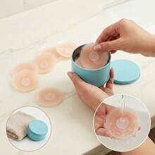 Reusable Breast Petals Lift Invisible Silicone Bra-Less Pasties Pad Nipple Cover Invisible Petal Adhesive Stick On Bra For Women - Apricot - View 6