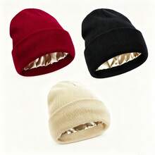 Women's Silky Satin Knit Hat - Anti-Static, Non-Frizzy, Warm For Winter - Multicolor - View 23