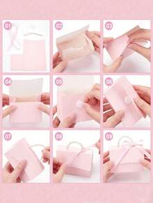 1/5/10Pcs Faux Pearl Decorative Gift Bags, Minimalist Party Packaging Bags, Pink Gift Bags With Handles, Paper Gift Boxes With Pearl Handles Decoration, Suitable For Valentine's Day And Wedding Gifts,Embossed Flower Boxes For Mini Packaging Bags - Pink - View 10