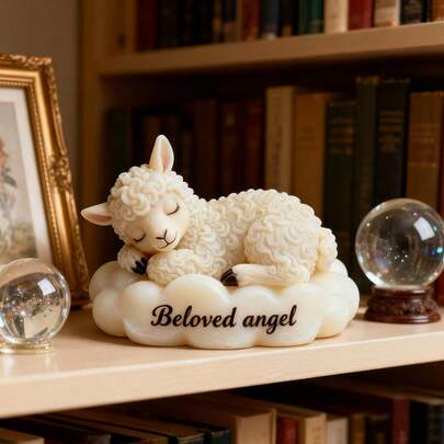3D Sleeping Sheep Candle Silicone Mold - Cute Cloud "Love Angel" Sheep Mold, Suitable For Resin, Wax, Soap | Reusable Flexible Mold, Suitable For Home Decor, Handmade Arts And Crafts
