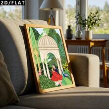 3pcs -Style Cartoon Realistic Art Floral Paintings Canvas Wall Art Decorations, Modern Swan And Peacock Pattern Printed Posters For Room Decor, Hallway, Study, Bedroom Wall Ornaments, Gift For Friends(No Frame/Framed) - Cartoon - View 5