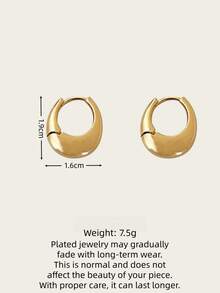 Gold And Silver Crescent Moon Earrings - Modern Elegant Design Suitable For Women, Fashionable Jewelry - Bags and Earrings - View 2