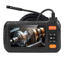4.3" IPS Screen Endoscope Inspection Camera, 1080P Sewer Inspection Camera With 8 LED Lights, 3 Brightness Levels, 180° Rotating Camera, 32GB Memory Card, And 6.5ft Semi-Rigid Cable - 5M - View 10