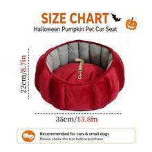 Foldable Pumpkin Pet Car Seat, Travel Safety Protection Pet Bed, Indoor/Outdoor Cat & Dog Bed - Multicolor - View 5