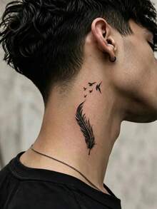 7pcs Men's Temporary Tattoo Stickers, Large Half-Arm Animal & Small Totem Design Set, Realistic Wolf Head, Lion, Dragon, Compass, Skull, Snake Pattern, Waterproof & Scratch-Resistant, Suitable For Men's Arms, Legs, Wrists, Ideal For Parties, Nightclubs, Festivals And Daily Decoration - Halloween - View 7