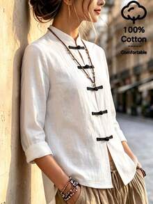 Hanfu Outerwear - Black and White - View 1