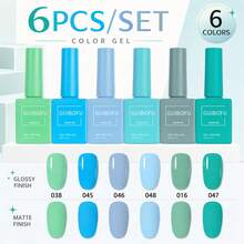 Set Kutek Gel 6 Warna dengan Botol yang Sesuai Warna, Cocok untuk Manikur Wanita di Musim Semi, Gugur, Dingin, dan Musim Panas, Manikur DIY di Rumah, Penataan Manikur Sehari-hari, Set Gel Warna-warni untuk Penggunaan Pribadi, Manikur di Rumah dan Desain Manikur Musiman - MultiWarna - View 57