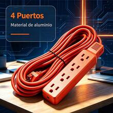 4-Port Power Strip With A Practical And Functional Design, Ideal For Daily Use488 - Multicolor - View 1