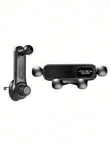 Universal Gravity Car Phone Holder, Air Vent Design, Shockproof Stable Hands-Free Auto Navigation Base, Equipped With Adjustable Telescopic Arm, Waterproof ABS Material Phone Mount, Compatible With All Smartphone Models - A - View 12