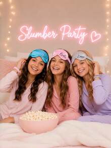 客製化睡眠眼罩睡衣派對小禮物，聖誕禮物送女兒、青少年女孩生日派對禮物、聖誕禮物送孫女 - 彩色 - 查看 4