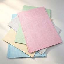 50 Sheets A4 Linen Texture Scrapbooking Paper, Paper Material, Solid Color Decorative Craft Paper, Suitable For Journaling Collage, Card Making, DIY Handmade Supplies - Multicolor - View 2