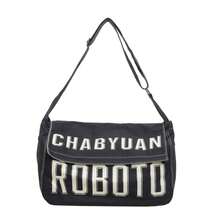 New Large Capacity Multi-Color Letter Pattern Shoulder Bag For Traveling, Playing, Daily Commuting, Versatile Leisure Bag - Multicolor - View 11