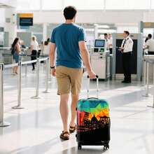 Thickened Elastic Luggage Cover, Protective Suitcase Cover, Fits 18-32 Inch Luggage, Travel Accessory - Multicolor - View 7