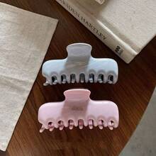 Solid Color Jelly Hair Clip For Women, High-End Back Of Head Bun Claw Clip Hair Claw Hair Accessory - Multicolor - View 2