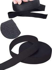Black Elastic Roll Elastic Sewing Tape, Suitable For Wigs, Belts, Underwear, Shoes, Bed Sheets, Clothing, Handicrafts, DIY Projects - 1PC - View 6