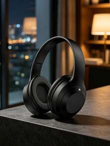 Gerripuer New Wireless Headphones, Over Ear Foldable Design, High-definition Call Quality, Extendable Headband, Suitable For Business And Universal Smartphone Use, High Fidelity, Deep Bass, Long Battery Life - Black - View 3