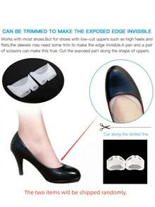 1 Pair/2 Pairs/3 Pairs White Honeycomb Breathable Silicone Foot Protection Covers, Anti-Friction, Sole And Side Protection, Unisex, One Size, Can Be Worn With Shoes - White - View 8