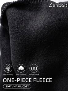 ZenBolt Men's Winter Fleece Lined All-Match Cropped Casual Pants - Solid Color, Slim Fit, Adjustable Drawstring; Versatile Classic - Black - View 6