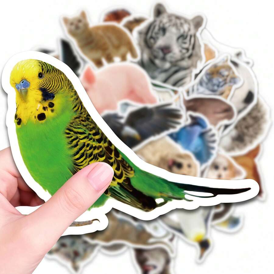 50pcs Pixel Art Animal Stickers, Waterproof Vinyl Decals, Suitable For ...
