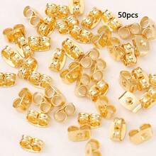 Earring Stud Set, Handmade DIY Jewelry Accessories, Non-Slip Anti-Loss Silicone Ear Plugs, Anti-Drop Anti-Piercing Ear Hole Ear Plugs Set, Suitable For Lollipop Earrings, Large Earrings, Ear Holes And Earring Replacement - Transparent - View 11