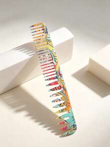 4/3/2/1pc Colorful Paisley Print Hair Comb Set, Professional Hair Styling Combs For Women, Anti-Static Detangling Teasing Comb With Steel Tail, Portable Hairdressing Tool For Salon & Daily Use - Multicolor - View 4