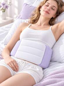 Gối hỗ trợ eo quấn quanh với dây đeo điều chỉnh được, thiết kế công thái học 3 vùng mềm mại cho người ngủ nghiêng và ngủ ngửa, lõi trong có thể tháo rời và vỏ gối có thể giặt được - Nhiều màu - Xem 3