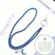 1pc Multicolor Rhinestone Lanyard - Durable Nylon With Metal Buckle, Elegant Sparkling ID And Phone Keychain, Suitable For Office, Teacher, Student (7 Colors: Mixed/Grey/Pink/Red/Green/Blue/Black), Halloween, Christmas - Multiple Styles - View 28