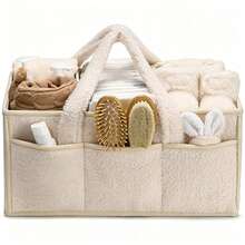 Kotak Penyimpanan Popok Bayi yang Dipersonalisasi, Nama Bordir Kustom, Keranjang Penyimpanan Kamar Bayi dengan Kantong Samping, Keranjang Penyimpanan Bayi Mewah yang Dipersonalisasi, Kotak Pengatur Kamar Bayi - MultiWarna - View 9