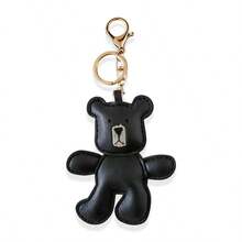 1 قطعة سلسلة مفاتيح دب من البولي يوريثان، سحر حقيبة بمشبك سرطان البحر، إكسسوار مفتاح السيارة والحقيبة الظهر، هدية عيد الميلاد والكريسماس - متعدد الألوان - مشاهدة 9