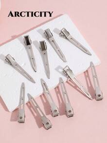 Arcticity 100pcs 5.5cm Root Volumizing Hair Clips, Salon-Grade Styling Clips For DIY Root Lift, Create Fluffy Root Texture And Layered Styling, Essential For Hair Styling - Silver 5.5CM - View 4
