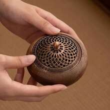 South American Walnut Solid Wood Incense Burner, Indoor Aromatherapy Burner, With Sandalwood, Tea Ceremony Decoration Gift, Birthday Graduation Gift - Multicolor - View 4